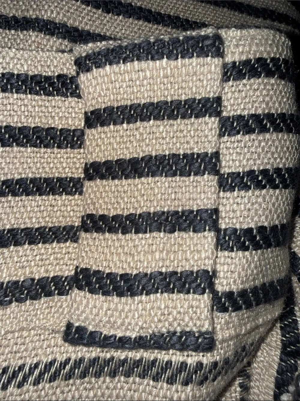 Anthropologie NWT Striped Woven Cotton Blend Curtain Panel 50x84 1 qty